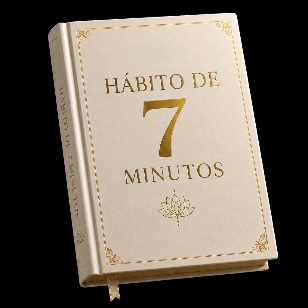 Diário Hábito de 7 Minutos em mockup 3D